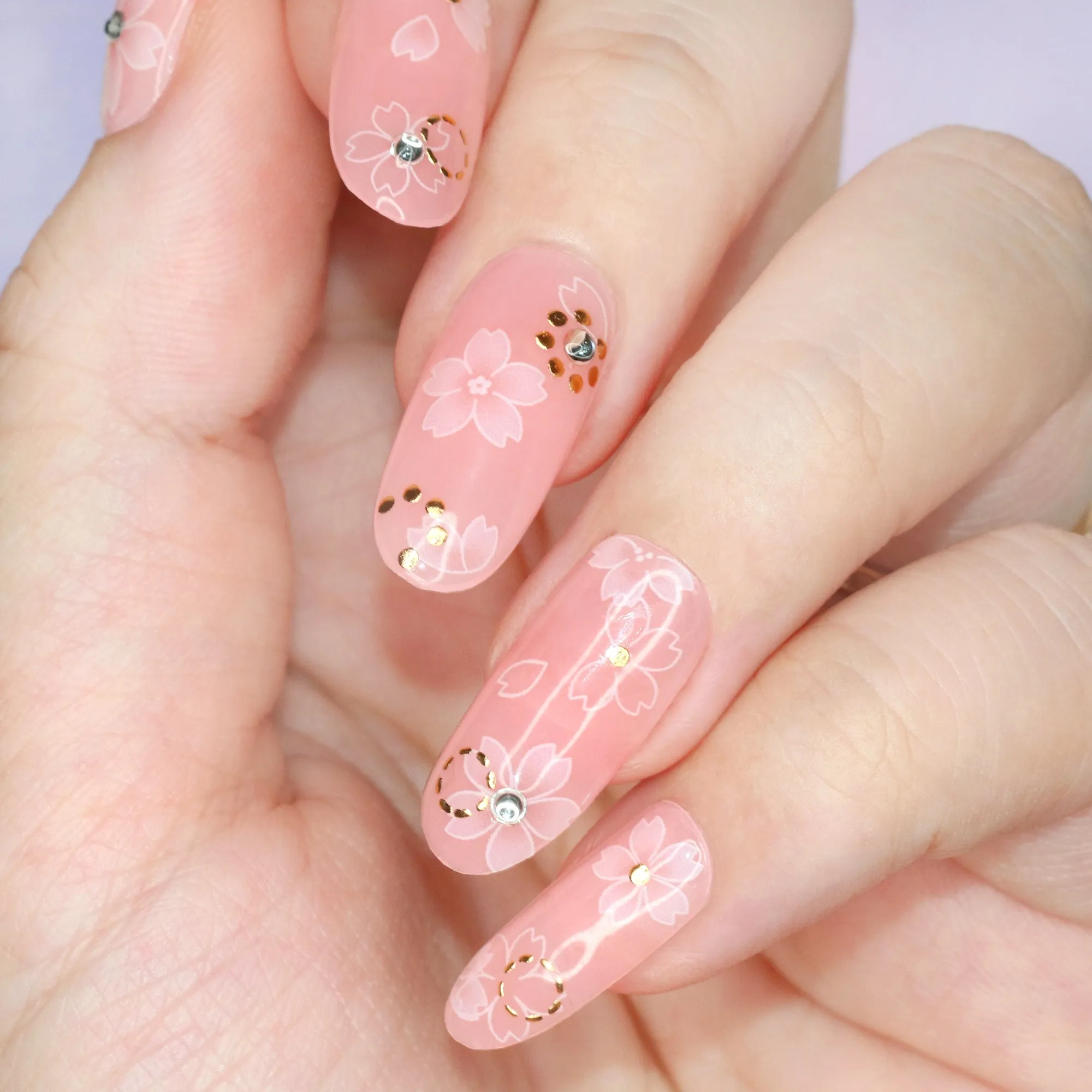 Charme Gel Extension Tips / Oval / Medium / Blush