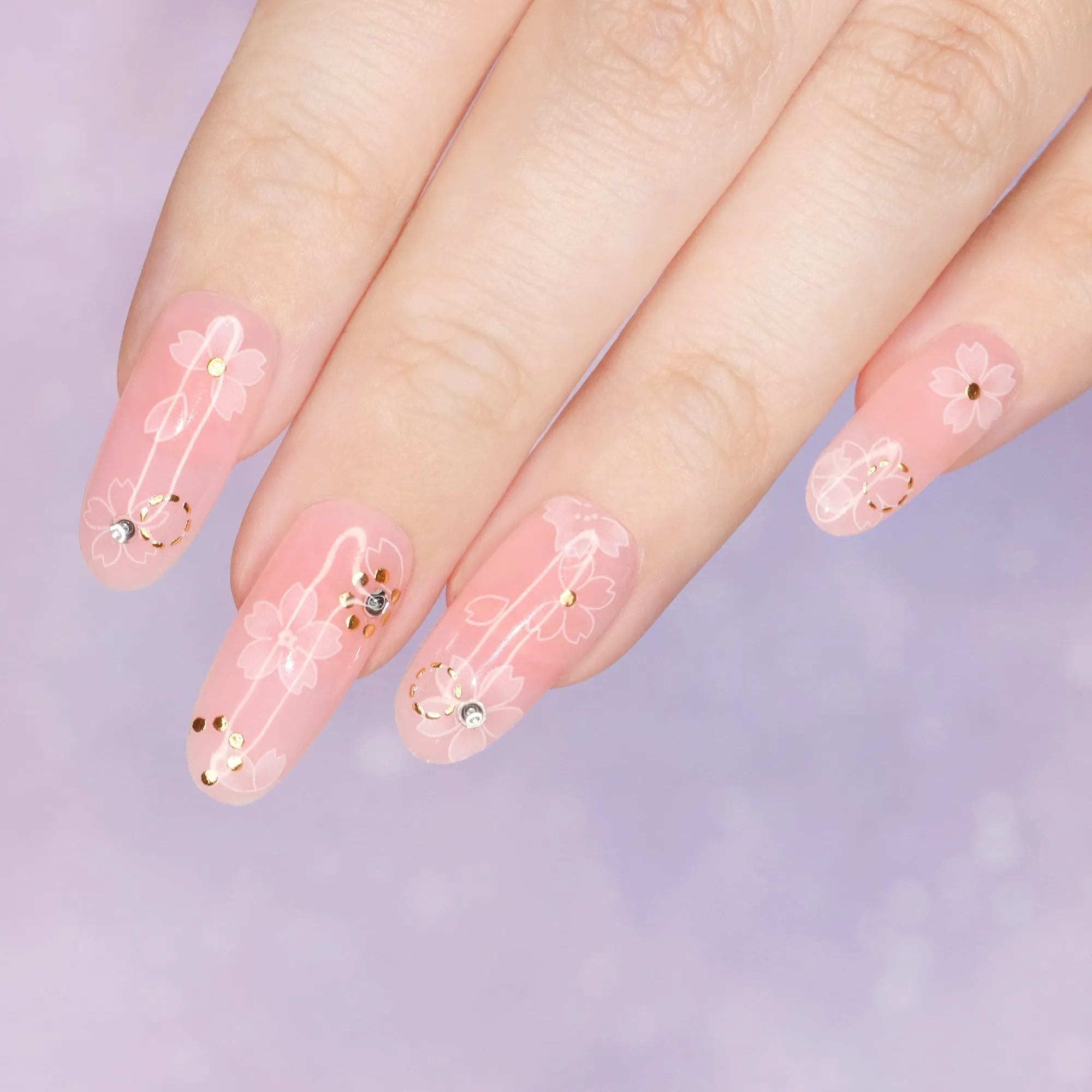 Charme Gel Extension Tips / Oval / Medium / Blush