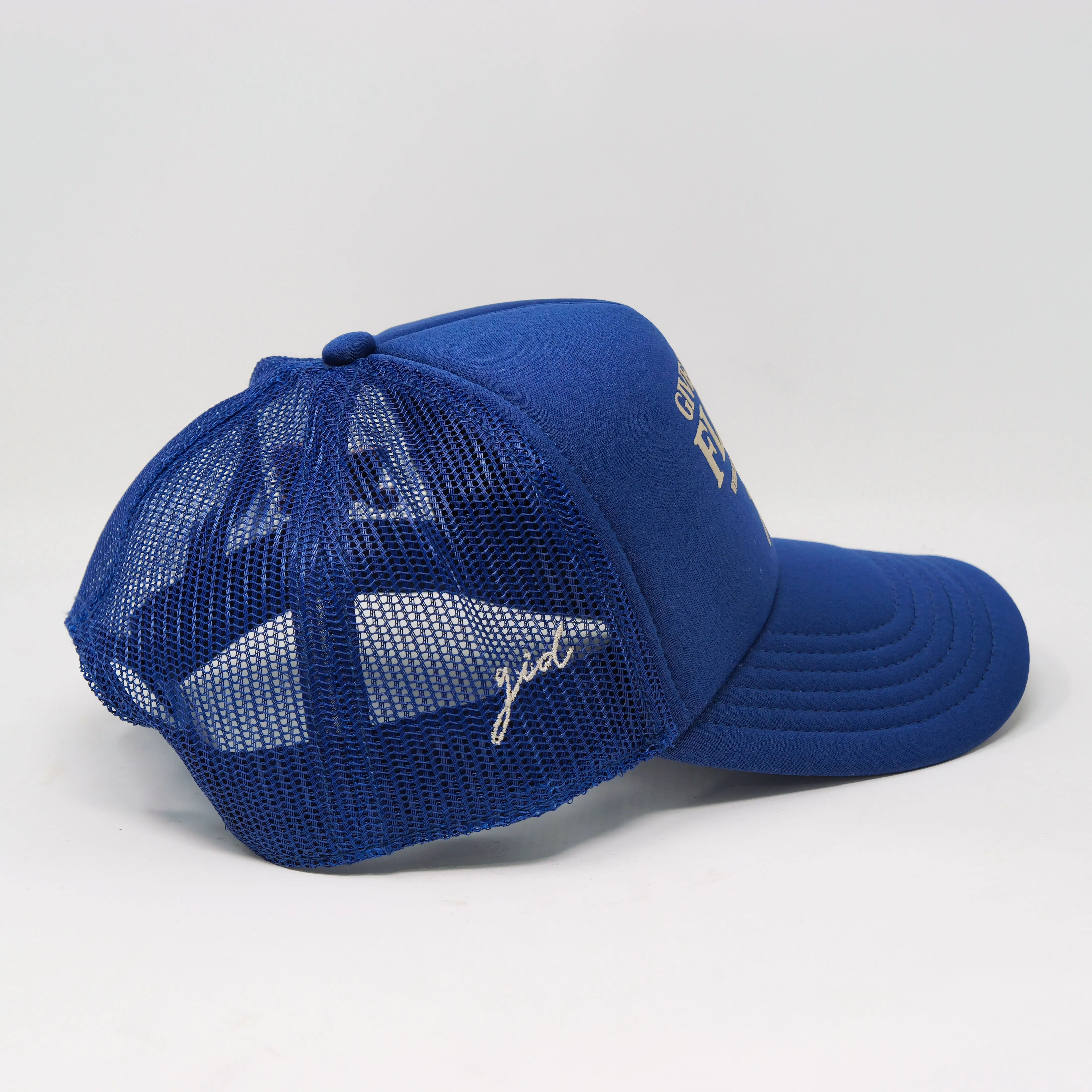 FLOWER SHOP TRUCKER HAT COBALT