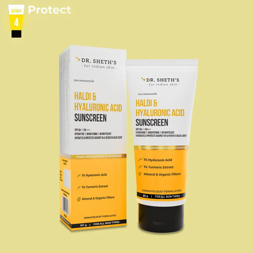 Haldi & Hyaluronic Acid Sunscreen - 80gm