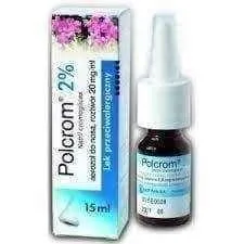POLCROM 2% nasal spray 15ml, 3 years , allergic reaction