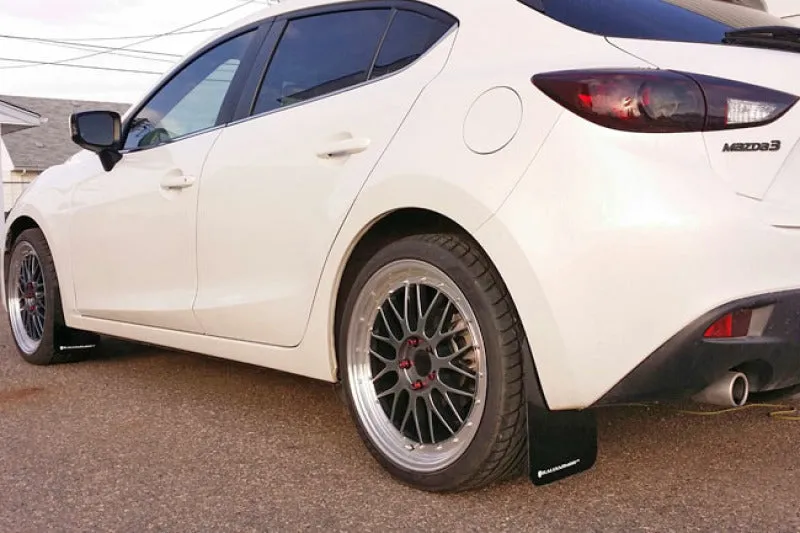 Rally Armor 2014  Mazda3/Mazdaspeed3 UR Black Mud Flap w/ Grey Logo