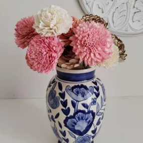 Zuri Sholapith DIY Flower Bunch | Vase Not Included | 11 Flower Heads